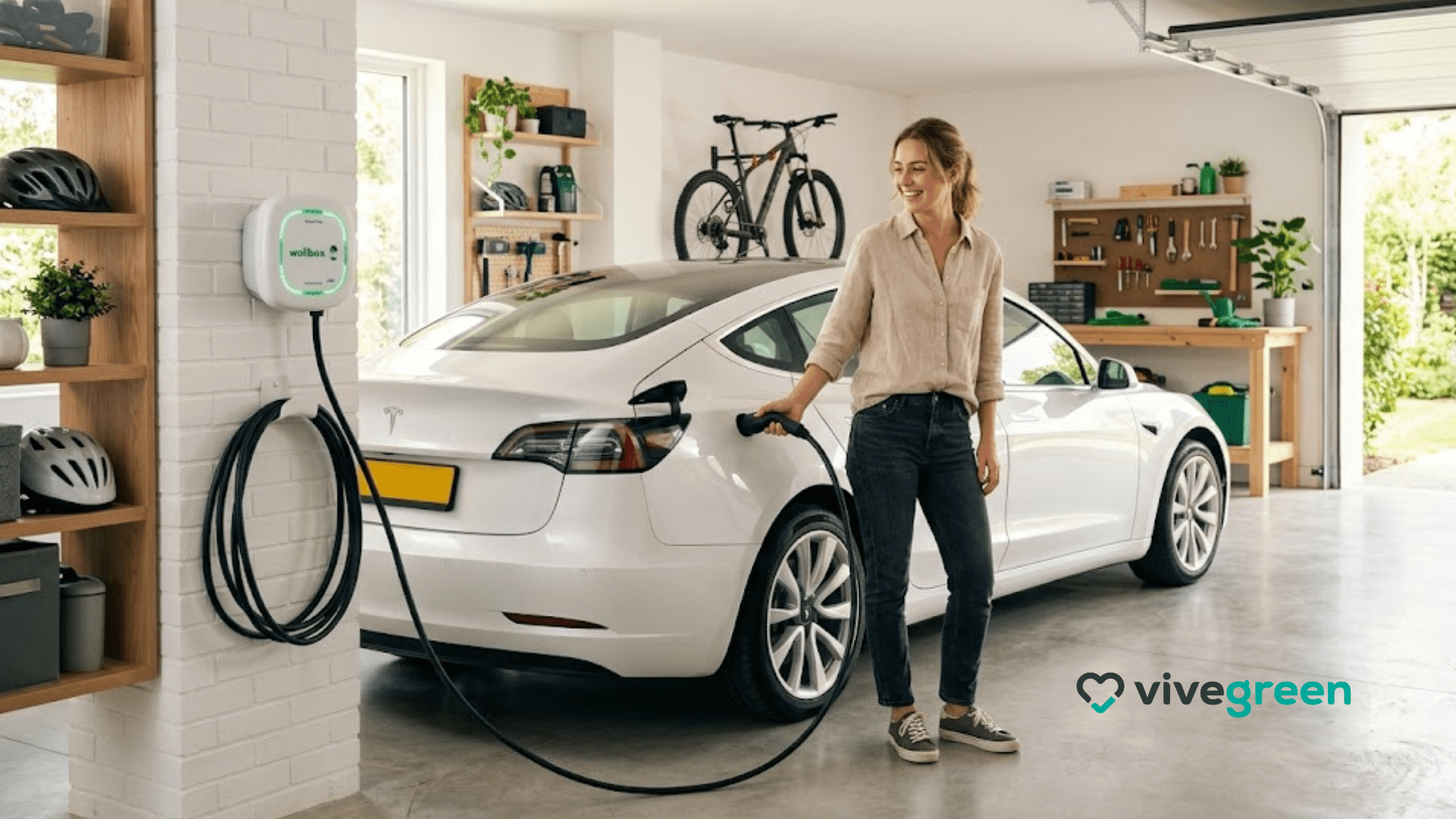 Instalar un cargador de coche eléctrico en el garaje